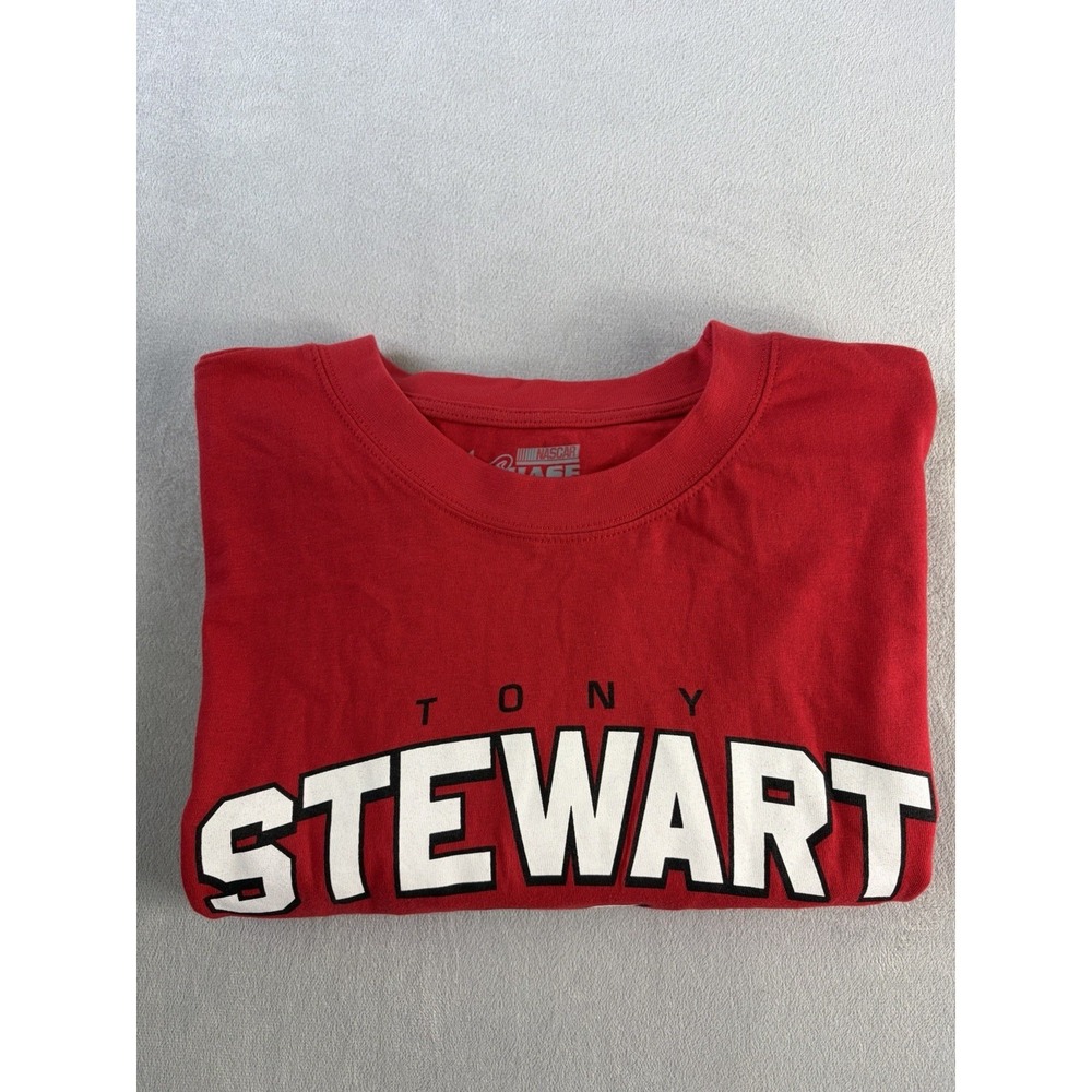 Tony Stewart #14 Nacar Racing Sponsorship T Shirt Mens Sz XL Red Racing Cars